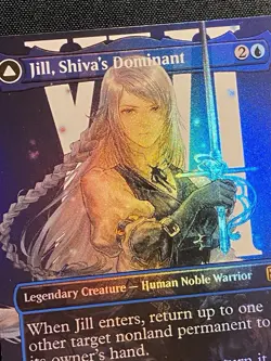 Jill, Shiva’s Dominant Borderless Foil R 0378 Final Fantasy FIN MTG NM+ - Image 3