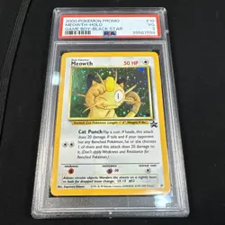2000 Pokemon Promo Meowth Black Label GameBoy Promotion Holo Vintage PSA 3 - Image 5