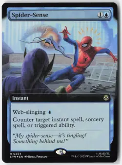 Spider-Sense (Extended Art) 254 Marvel's Spider-Man Magic: The Gathering Foil NM - Image 1