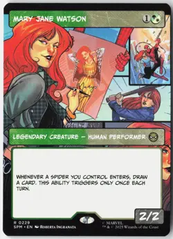 Mary Jane Watson (Borderless) 229 Marvel's Spider-Man Magic: The Gathering NM - Image 1