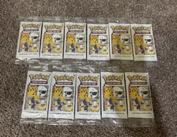 2021 General Mills Cereal Pokemon TCG: 25th Anniversary Sealed Packs (Lot of 11) - Image 1
