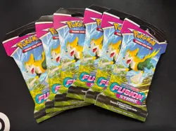 Pokemon TCG: Sword & Shield Fusion Strike Sleeved Booster Pack - LOT OF 6 PACKS - Image 1