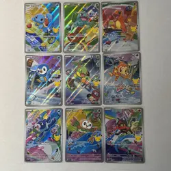 Pokemon 2026 First Partner Illustration Collection Series 1 Promo Set (9 Cards) - Image 1