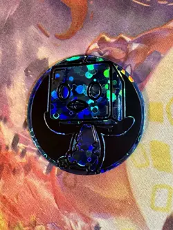 Pokemon Eiscue BUBBLE FOIL HOLO Coin JUMBO Holiday Calender 2022 NEW NEAR MINT - Image 1
