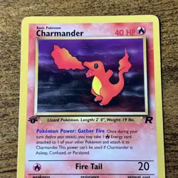 Charmander 1st Edition 50/82 Team Rocket Pokemon TCG Card Common - Image 2
