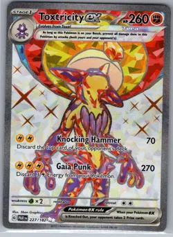 Toxtricity ex 227/182 SV04: Paradox Rift - Pokemon Card - NM - Image 1