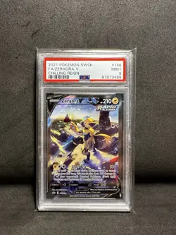 2021 Pokemon SWSH Alt Art Zeraora V Chilling Reign 166/198 PSA 9 Mint - Image 1