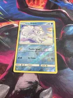 Alolan Vulpix 27/147 Sm-Burning Shadows Reverse Holo - Pokemon Card LP - Image 1