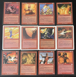 Vintage MTG Lot: 12 RED Card Lot - NM/LP - Magic The Gathering - Image 1