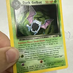 Pokemon Dark Golbat Holo TCG Card 7/82 Team Rocket LP - Image 2