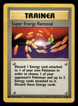 Super Energy Removal 79/102 Rare Base Set Pokemon Card - 1 - Image 1