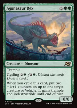 Agonasaur Rex - 151 - DFT - NM - MTG Magic the Gathering - Image 1