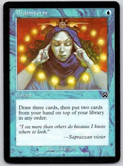 Brainstorm 61 Common Mercadian Masques Magic: The Gathering Lightly Played - Image 1