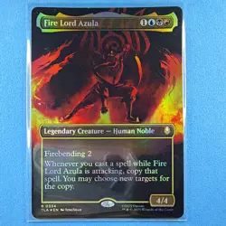 Borderless Foil Fire Lord Azula 0334 Rare Avatar TLA MTG EN 4/4 - Image 1