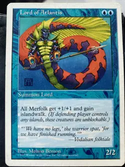 Lord of Atlantis English MTG Fifth Edition NM/LP - Image 1
