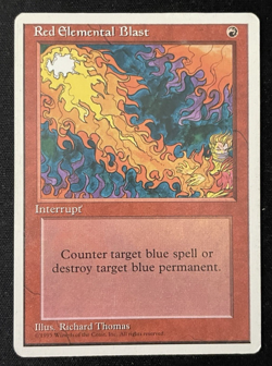 Red Elemental Blast 1995 4th Edition LP/MP Vintage MTG Magic The Gathering - Image 1