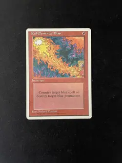 Red Elemental Blast 1995 4th Edition LP/MP Vintage MTG Magic The Gathering - Image 2