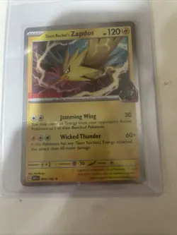Pokemon Team Rockets Zapdos 070/182 Unsealed GameStop Promo Destined Rivals - Image 1