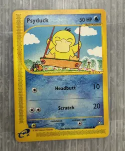 POKEMON TCG Psyduck 104/147 Aquapolis Expansion 2002 English - Image 1