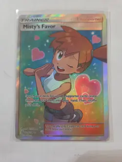 Misty's Favor Full Art Holo Trainer Pokemon Card & 2007 Sharpedo Cards Lot/duo - Image 1