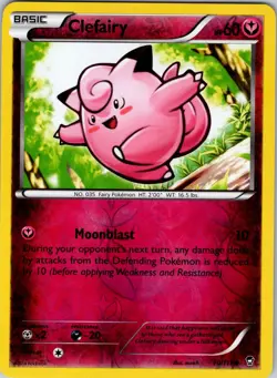 Clefairy 70/111 Common Furious Fists Pokemon Reverse Holo NM-LP - Image 1