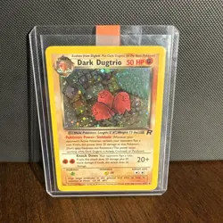 Dark Dugtrio 6/82 Team Rocket Holo Rare English Unlimited Pokemon TCG WOTC - Image 1