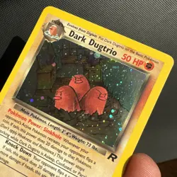 Dark Dugtrio 6/82 Team Rocket Holo Rare English Unlimited Pokemon TCG WOTC - Image 3