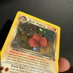 Dark Dugtrio 6/82 Team Rocket Holo Rare English Unlimited Pokemon TCG WOTC - Image 4