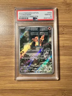 2023 POKEMON SVP EN-SV BLACK STAR PROMO #044 CHARMANDER PSA 10 - Image 1