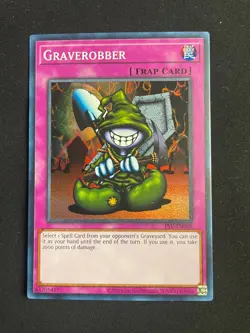 Yu-Gi-Oh! TCG Graverobber PSV-EN NM Unlimited Super Rare - Image 1