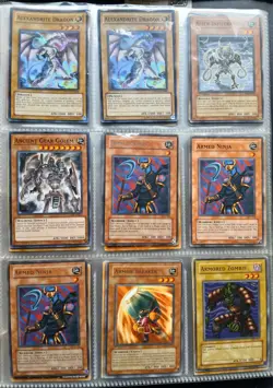 Vintage Yu-Gi-Oh! Trading Cards In Binder - Image 1