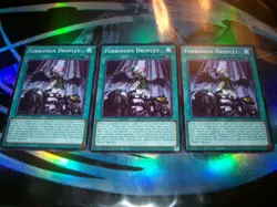 3x Forbidden Droplet 1st Edition Common L26D-ENM13 Yu-Gi-Oh! - Image 1