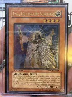 Yu-Gi-Oh! Lyla, Lightsworn Sorceress ULTIMATE Rare LODT-EN019 1st Edition LP - 2 - Image 1