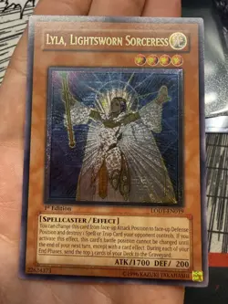 Yu-Gi-Oh! Lyla, Lightsworn Sorceress ULTIMATE Rare LODT-EN019 1st Edition LP - 2 - Image 2