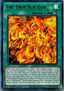 The True Sun God MP22-EN275 2022 Tin of the Pharaoh's Gods Yu-Gi-Oh - Image 1