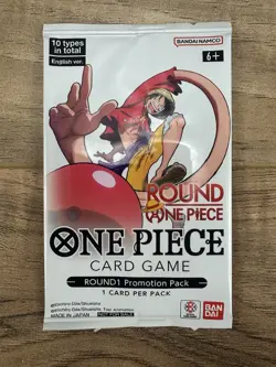 One Piece x Round1 Promo USA 10 Random Packs Sealed In Hand - Image 3