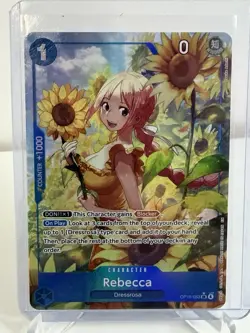 Bandai One Piece CCG Rebecca OP15-053 Super Rare Parallel Alt Art Foil - Image 1
