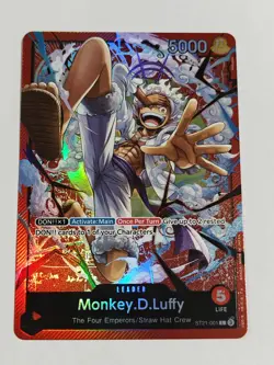 One Piece TCG Leader Monkey.D.Luffy [ST21-001] Foil Red English - Image 2