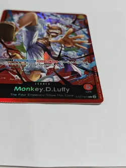 One Piece TCG Leader Monkey.D.Luffy [ST21-001] Foil Red English - Image 3
