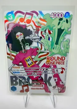 Round 1 Brook English One Piece Promo OP11-056 Ship Next Day - Image 1