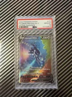 Pokemon Origin Forme Dialga V #177 PSA 10 Astral Radiance - Image 1
