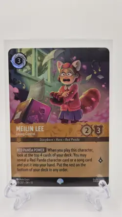 Disney Lorcana Meilin Lee - Losing Control 210/207 Epic Foil Attack Of The Vine - Image 1
