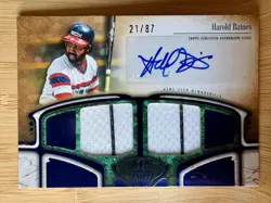2026 Topps Tier One Harold Baines Dual Jersey Relic Autograph SSP #/87 Auto Card - Image 1