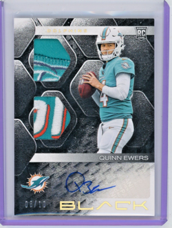 2025 Panini Black Quinn Ewers #RSM-QES Dual Patch RPA Gold 6/10 RC - Image 1