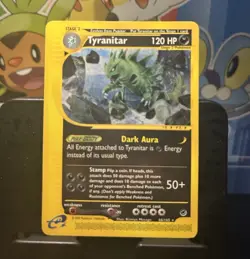 Pokemon TCG Tyranitar 66/165 Expedition 2002 Rare Regular Stage 2 120 HP ENG - Image 1