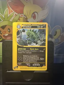Pokemon TCG Tyranitar 66/165 Expedition 2002 Rare Regular Stage 2 120 HP ENG - Image 2