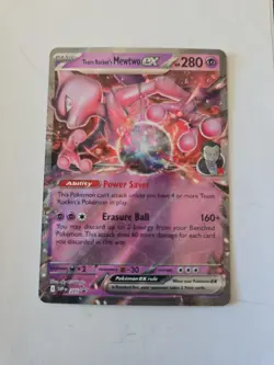 Pokemon TCG Team Rockets Mewtwo EX 205 Black Star Promo - Image 1
