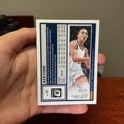 2025-26 Donruss #87 Azzi Fudd Auto Red Holo Optic Rated Prospect /75 - Image 2