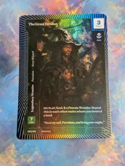 🌌🔥The Great Veridan 062/401 Classic Foil Mythic Wonders Of The First Existence - Image 1