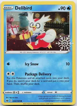 Delibird (Holiday Calendar) 032/198 Holo Promo Misc Cards & Products NM j - Image 1